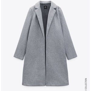 Women’s Zara Lapel Coat | Color: Gray Marl | Size: Small